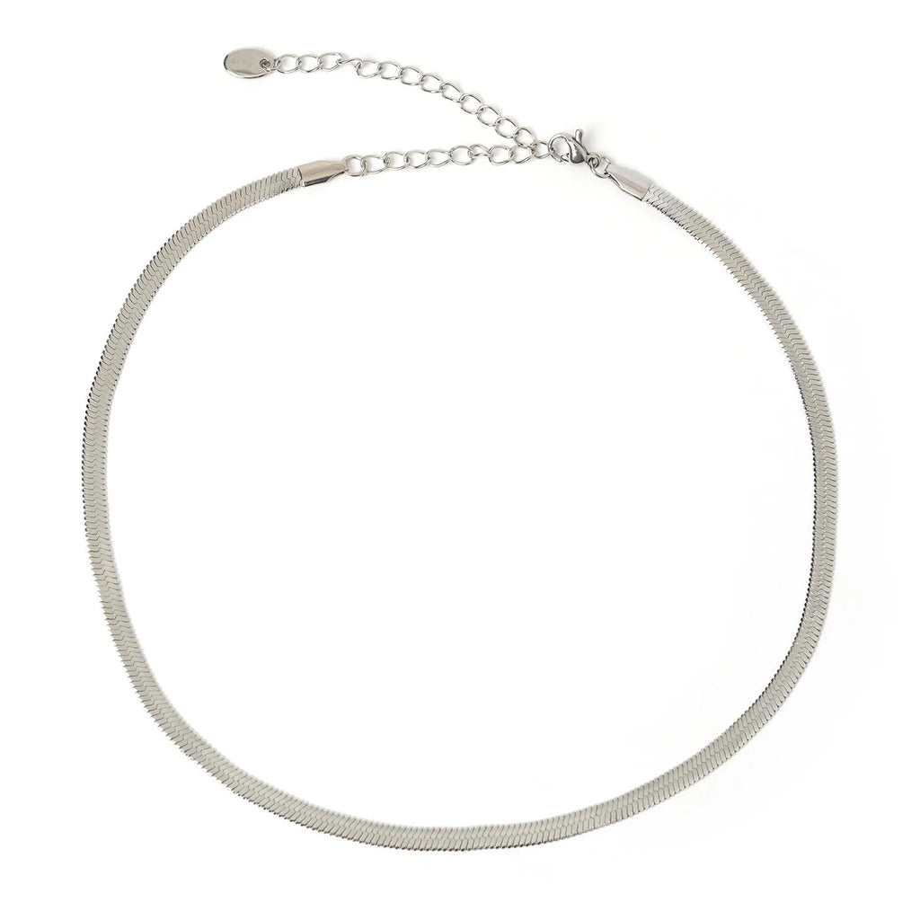 Arms Of Eve - Sylvia Snake Chain Necklace - Silver
