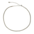 Arms Of Eve - Sylvia Snake Chain Necklace - Silver