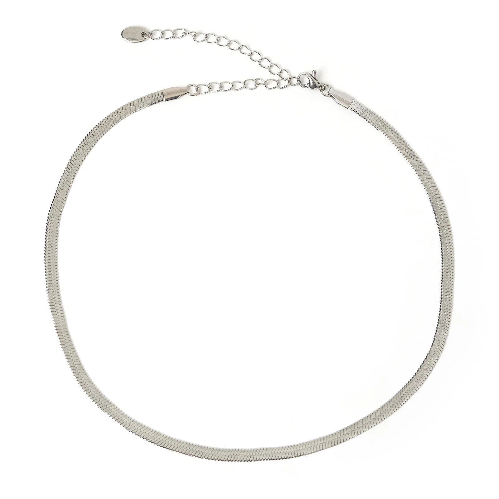 Arms Of Eve - Sylvia Snake Chain Necklace - Silver