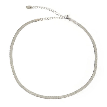 Arms Of Eve - Sylvia Snake Chain Necklace - Silver