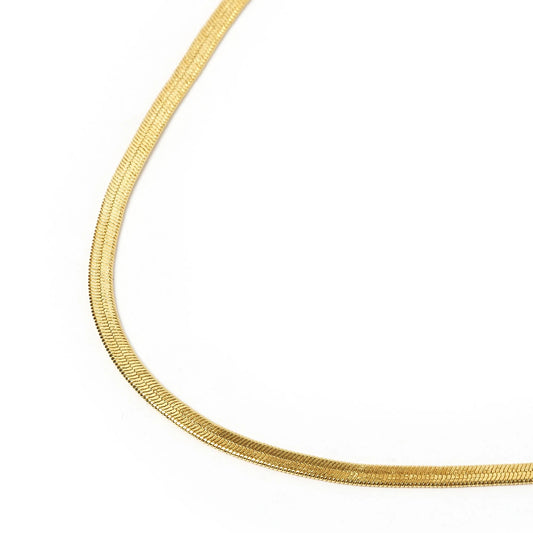 Arms Of Eve - Sylvia Snake Chain Necklace - Gold