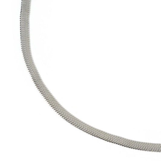 Arms Of Eve - Sylvia Snake Chain Necklace - Silver