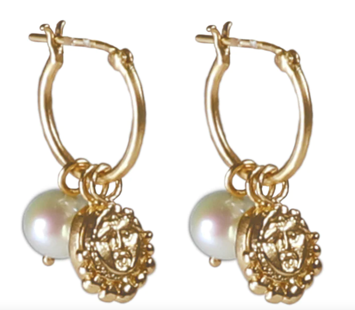 Cleopatra's Bling - Nazar Hoops - Gold