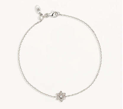 By Charlotte - Bloom Within Lotus Bracelet - Silver