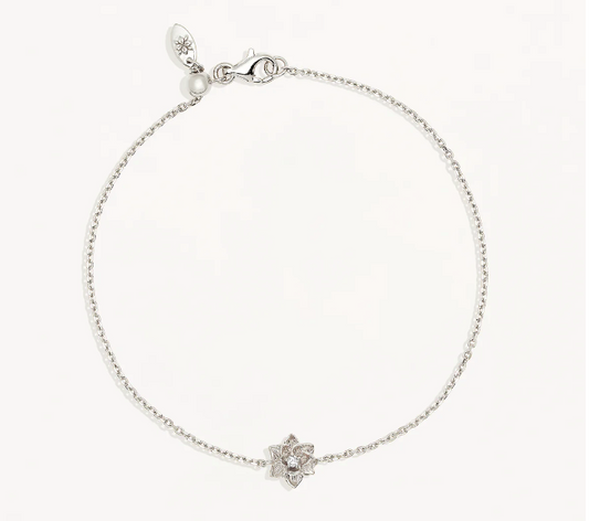 By Charlotte - Bloom Within Lotus Bracelet - Silver