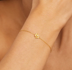 By Charlotte - Bloom Within Lotus Bracelet - Gold