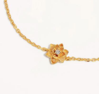 By Charlotte - Bloom Within Lotus Bracelet - Gold