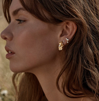 By Charlotte - No Rain, No Flowers Stud Earrings - Gold