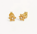 By Charlotte - Bloom Within Lotus Stud Earrings - Gold