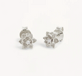 By Charlotte - Bloom Within Lotus Stud Earrings - Silver