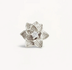 By Charlotte - Bloom Within Lotus Stud Earrings - Silver