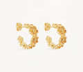 By Charlotte - Bloom With Grace Hoops - Gold