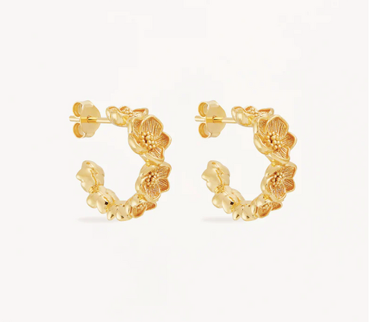 By Charlotte - Bloom With Grace Hoops - Gold