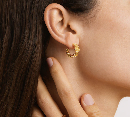 By Charlotte - Bloom With Grace Hoops - Gold