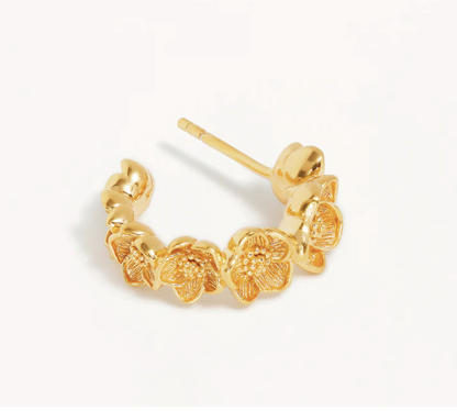 By Charlotte - Bloom With Grace Hoops - Gold