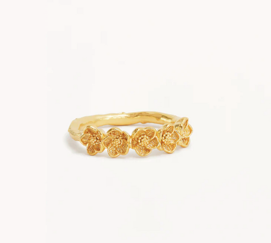 By Charlotte - Bloom With Grace Ring - Gold