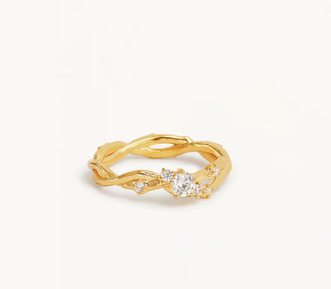 By Charlotte - No Rain, No Flowers Ring - Gold