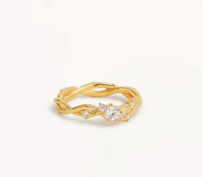 By Charlotte - No Rain, No Flowers Ring - Gold