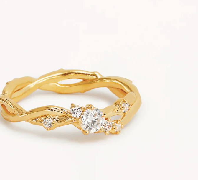 By Charlotte - No Rain, No Flowers Ring - Gold
