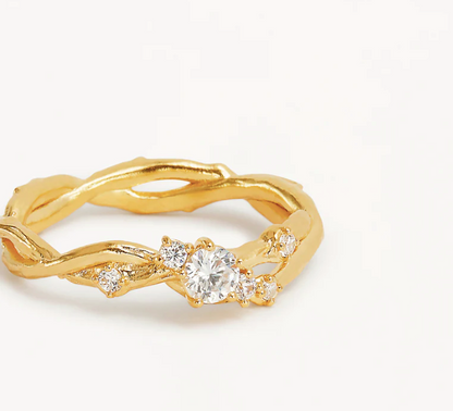 By Charlotte - No Rain, No Flowers Ring - Gold
