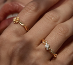 By Charlotte - No Rain, No Flowers Ring - Gold