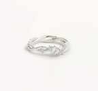 By Charlotte - No Rain, No Flowers Ring - Silver