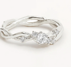 By Charlotte - No Rain, No Flowers Ring - Silver