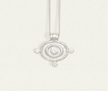Temple Of The sun - Reign Oval Necklace - Silver