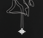 Temple Of The sun - Reign Oval Necklace - Silver
