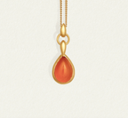Temple Of The Sun - Mirren Necklace Carnelian - Gold