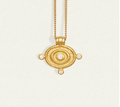 Temple Of The Sun - Reign Oval Necklace - Gold