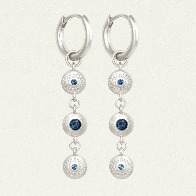 Temple Of The Sun - Blessing Earrings Silver