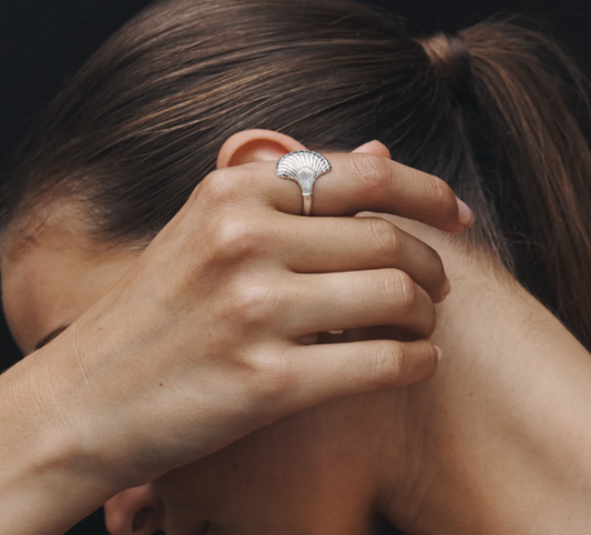 Temple Of The Sun - Eleni Ring - Silver