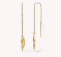 By Charlotte - Awaken Thread Earrings - Gold