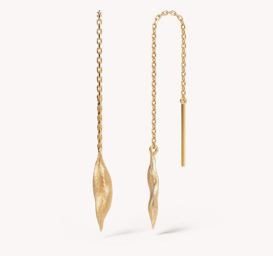 By Charlotte - Awaken Thread Earrings - Gold