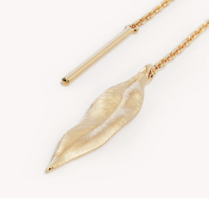 By Charlotte - Awaken Thread Earrings - Gold