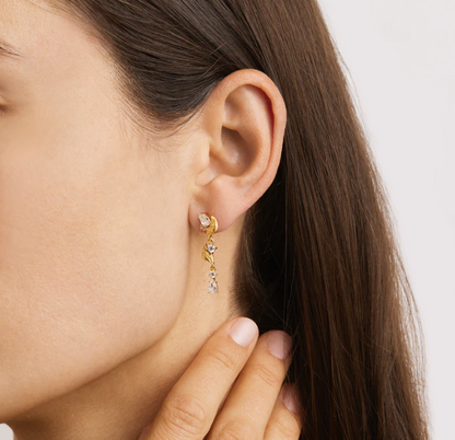 By Charlotte - Through The Seasons Drop Earrings - Gold