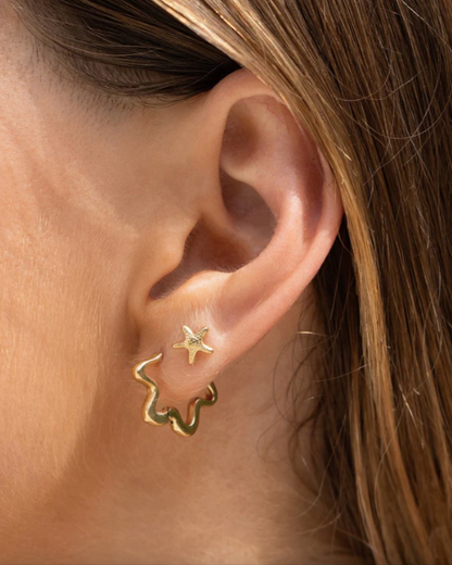 Arms of Eve- Pixie Gold Huggie Earrings