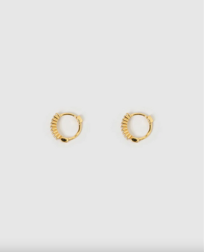 Arms of Eve- Khloe Gold Earrings - Stone