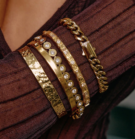Arms Of Eve - Melrose Cuff - Stone/Gold