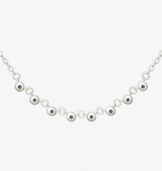 Temple Of The Sun - Mavi Chain Necklace - Silver