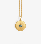 Temple Of The Sun - Mavi Eye Necklace - Gold