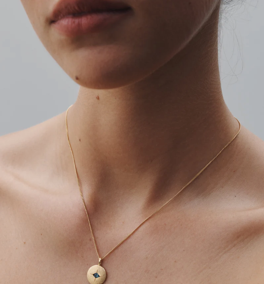 Temple Of The Sun - Mavi Eye Necklace - Gold
