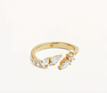 By Charlotte - Ocean Whisper Ring - Gold