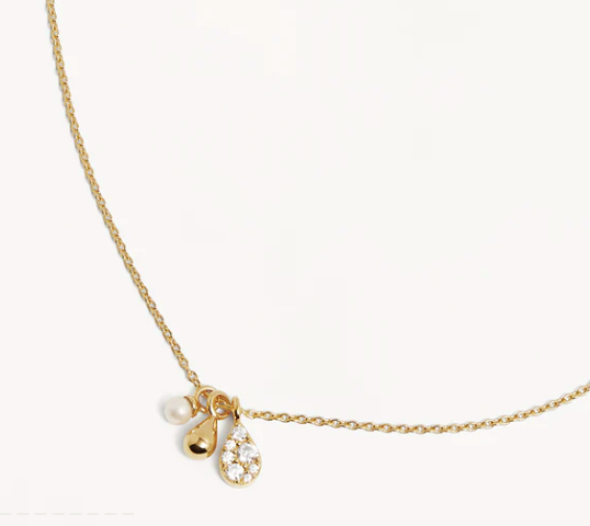 By Charlotte - Ocean Mist Necklace - Gold