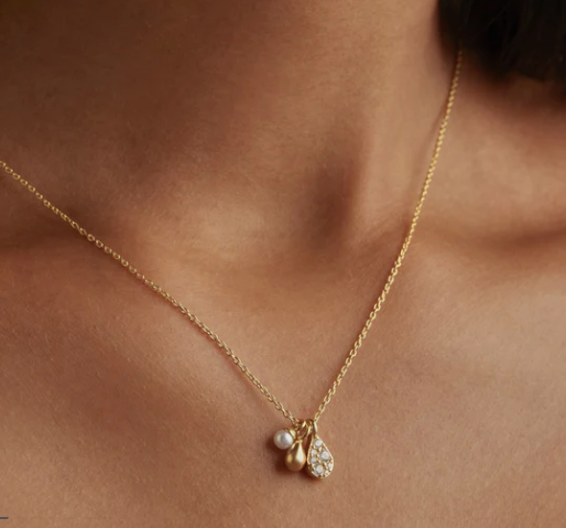 By Charlotte - Ocean Mist Necklace - Gold