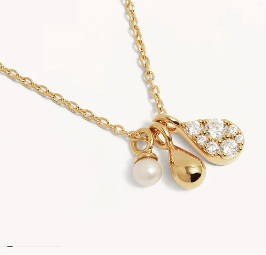 By Charlotte - Ocean Mist Necklace - Gold