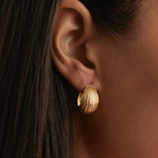 By Charlotte - Ocean Whisper Hoops - Gold