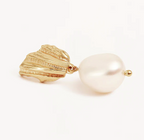 By Charlotte - Moonlit Tides Pearl Drop Earrings - Gold