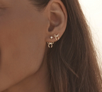 By Charlotte - Forever More Bow Stud Earrings - Gold